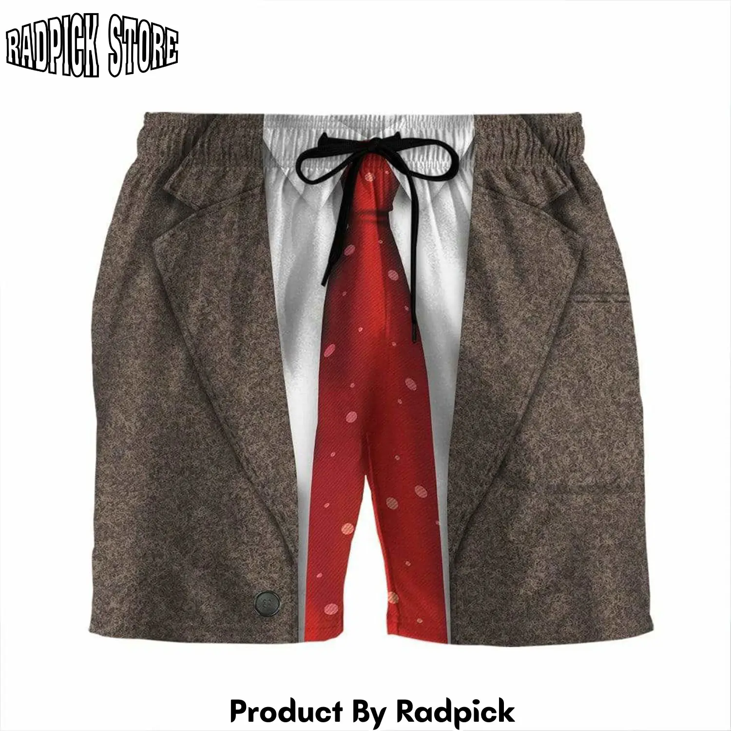Radpick 3d mr bean custom beach shorts swim trunks rp631333